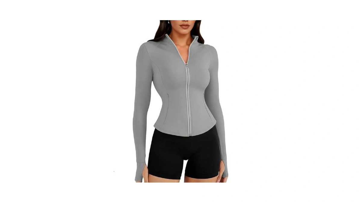 Auxo Workout Jackets For Woman Reflective Upf 50+ Zip Up