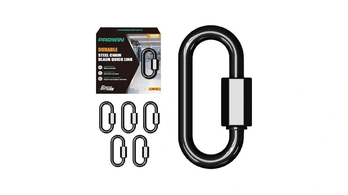 6-piece Set M8 Quick Connect Ring Iron Black Electrophoresis