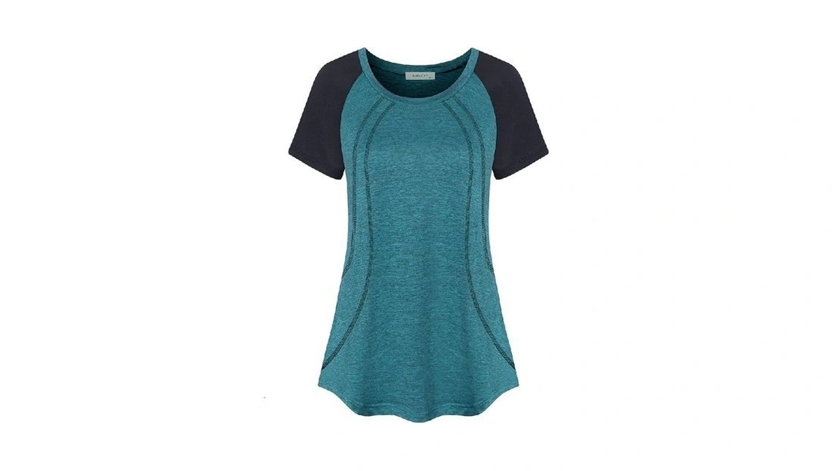 Axbyczd Raglan Shirt Women Short Sleeve Casual Summer Tops Ladies