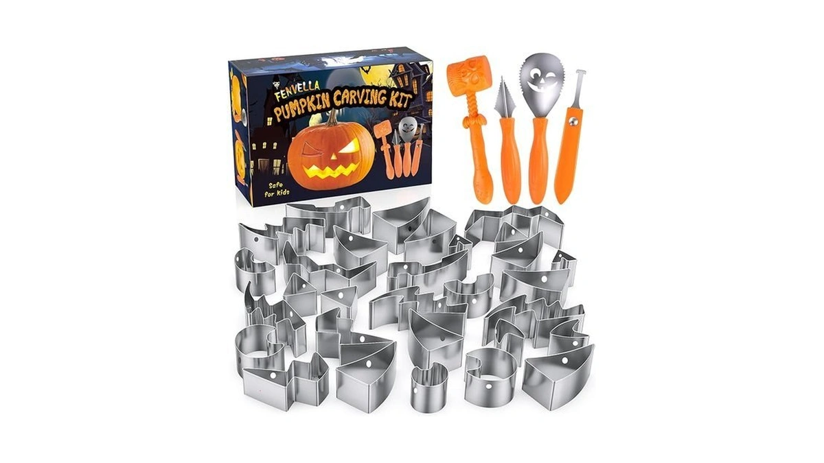 Fenvella Pumpkin Carving Kit 25pcs Pumpkin Carving Tools Safe Easy