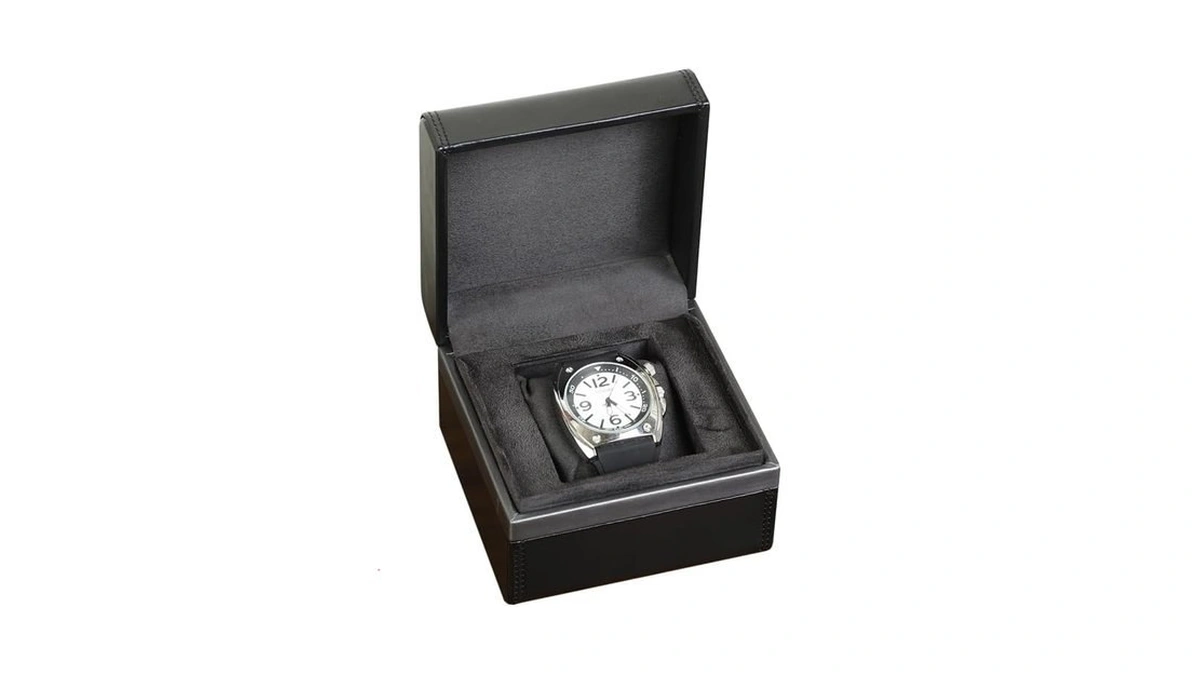 Libolxsp Single Watch Box, Premium Microfiber Leather Watch Case With
