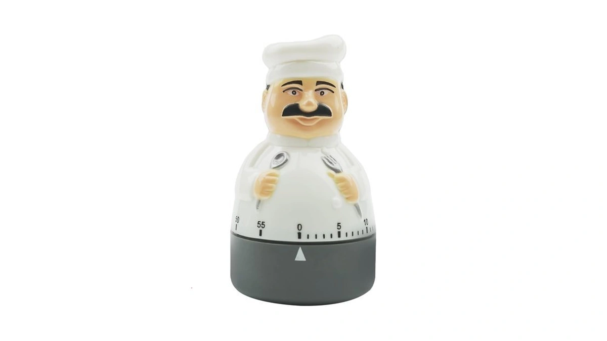 Taikemeti Kitchen Mechanical Timer - 1-60 Minute Countdown, Cute Chef