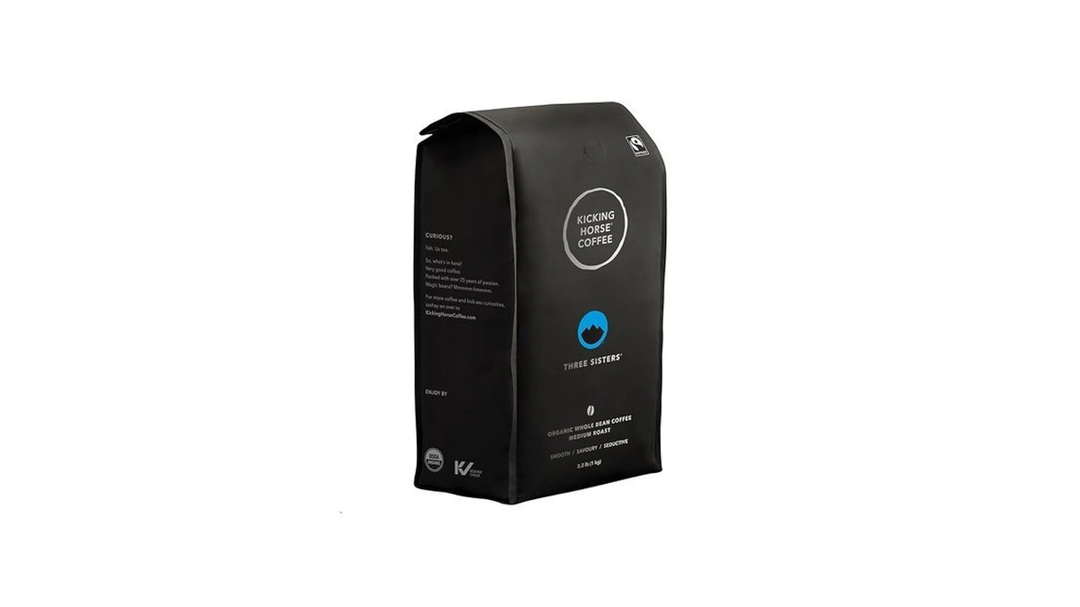 Kicking Horse Coffee, Three Sisters, Medium Roast, Whole Bean, 2.2