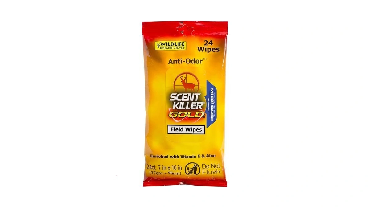 Wildlife Research Scent Killer Field Wipes (24 Pack), Gold (1295)