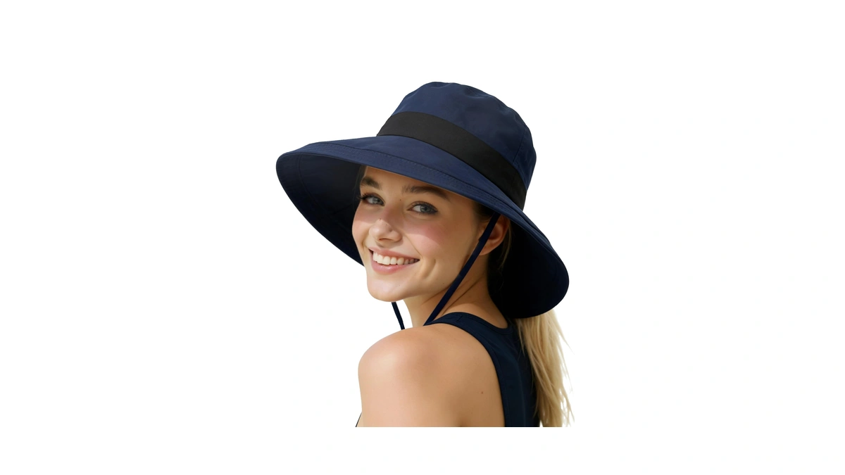 Senker Fashion Sun Hats For Women Uv Protection, Waterproof Ponytail