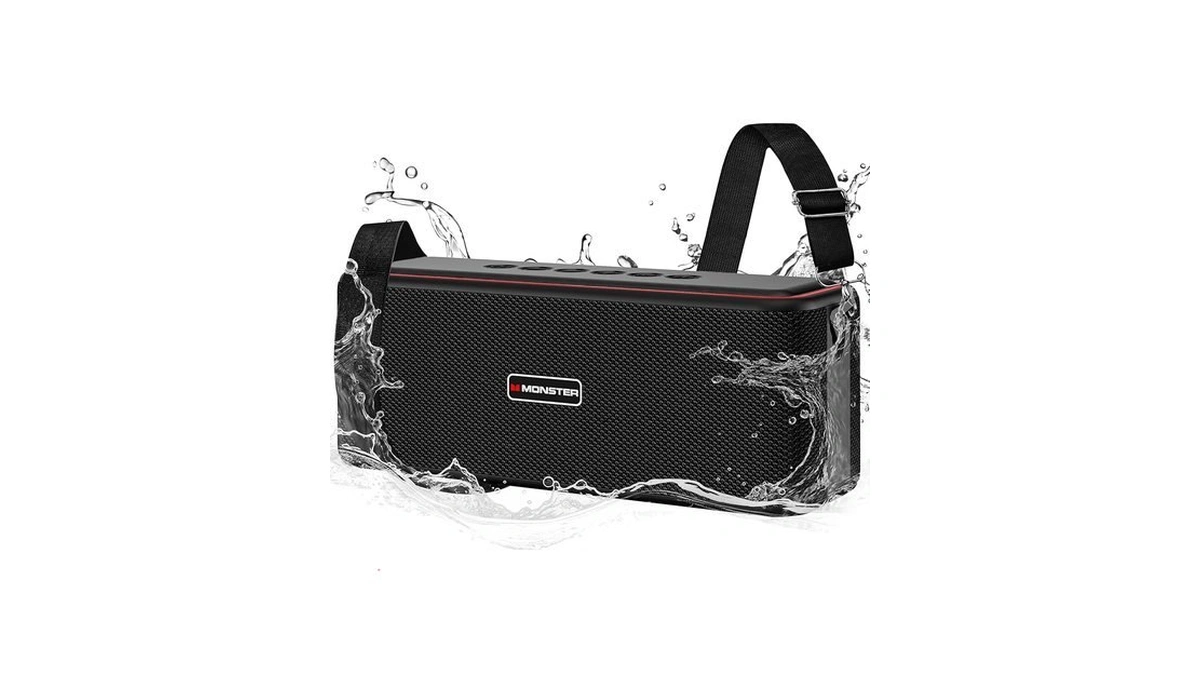 Monster Shock Pro Bluetooth Speaker With Strap, 80w Loud Speaker