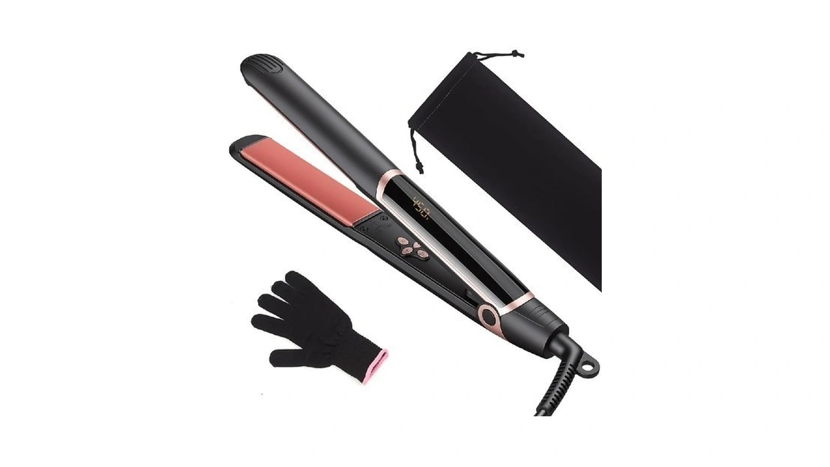 1 Inch Hair Straightener And Curler 2 In 1, Professional
