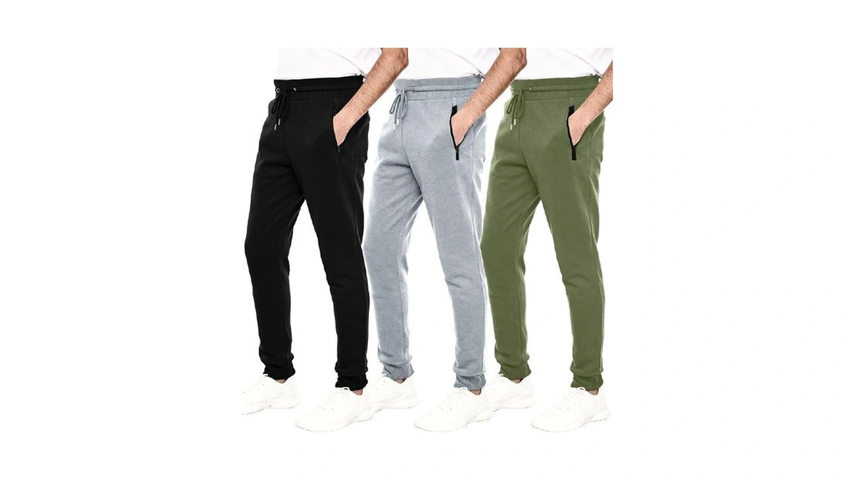 White Peak Trading Company Mens Sweatpants 3 Pack Fleece Casual