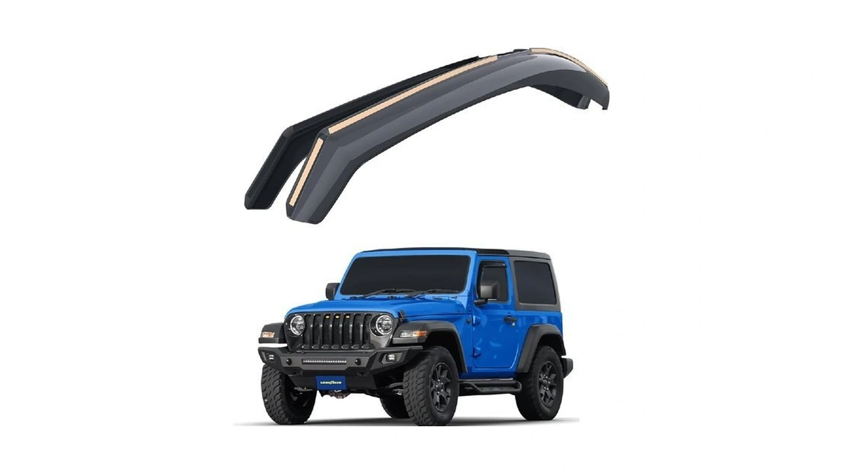 Goodyear Shatterproof In-channel Window Deflectors For Jeep Wrangler Jl 2018-2026,