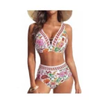 Hanna Nikole Womens Bikini Sets High Waisted 2 Piece Swimsuits