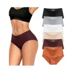 Etosell Women's Seamless Underwear High Waisted No Show Panties Full