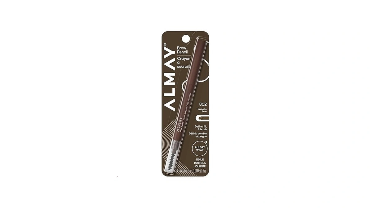 Almay Brow Pencil, Eyebrow Makeup, Hypoallergenic, 802 Brunette