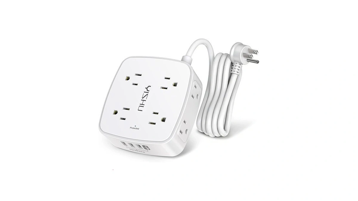 6 Ft Surge Protector Power Strip - 8 Widely Outlets