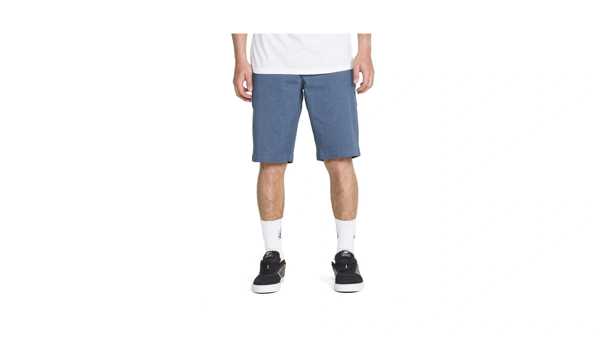 Volcom Mens Vmonty Chino Shorts, Heather Blue, 38 Us
