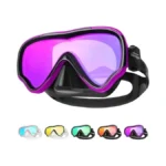 Seago Men Adult Swim Goggles Mirrored Tempered Glasses, Youth Women