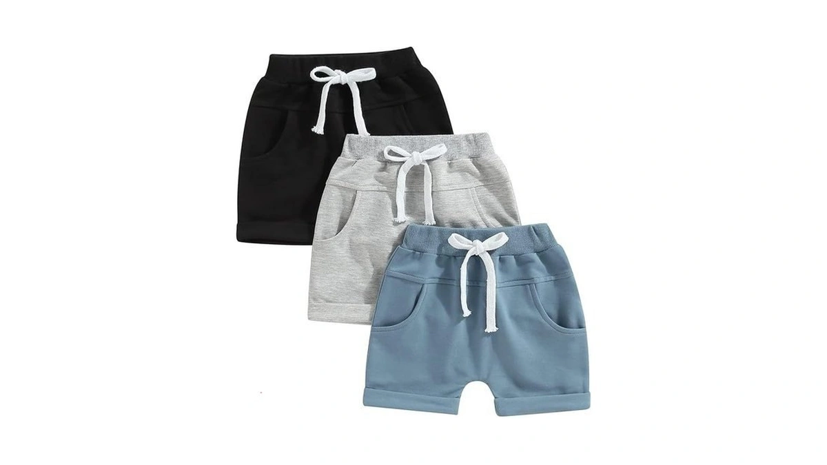 Allshope Toddler Baby Boy Summer Shorts Active Jogger Pants Elastic