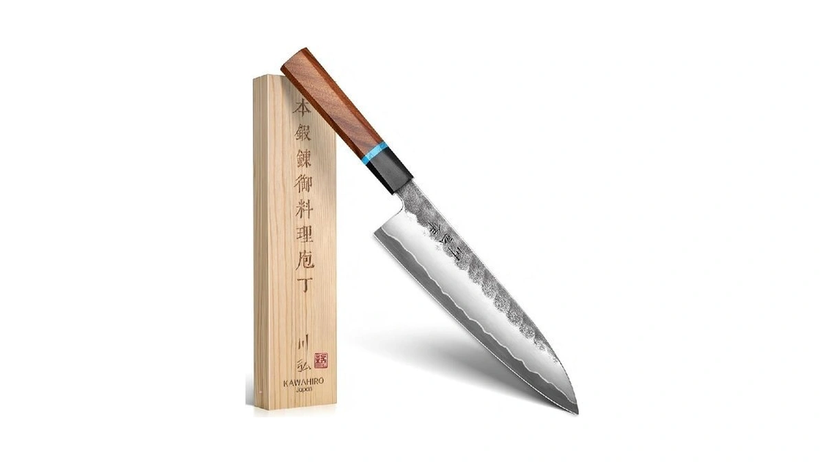Kawahiro Japanese Chef Knife, 8 Inch Hand Forged Razor Sharp
