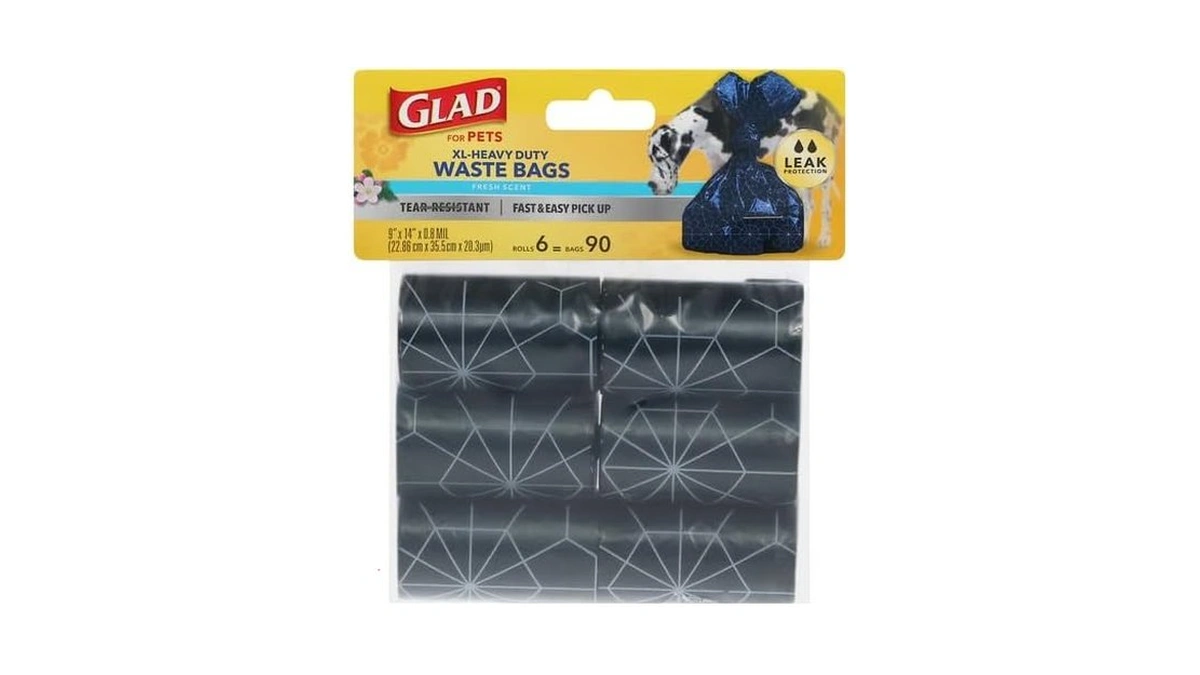 Glad For Pets Extra Large Scented Dog Poop Bags, Heavy