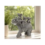 Biineest Grey Elephant Statue Decor Elephant Figurines Adornos Para Sala