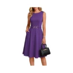 Grace Karin Women's Summer Work Dress 2026 Sleeveless Crewneck A
