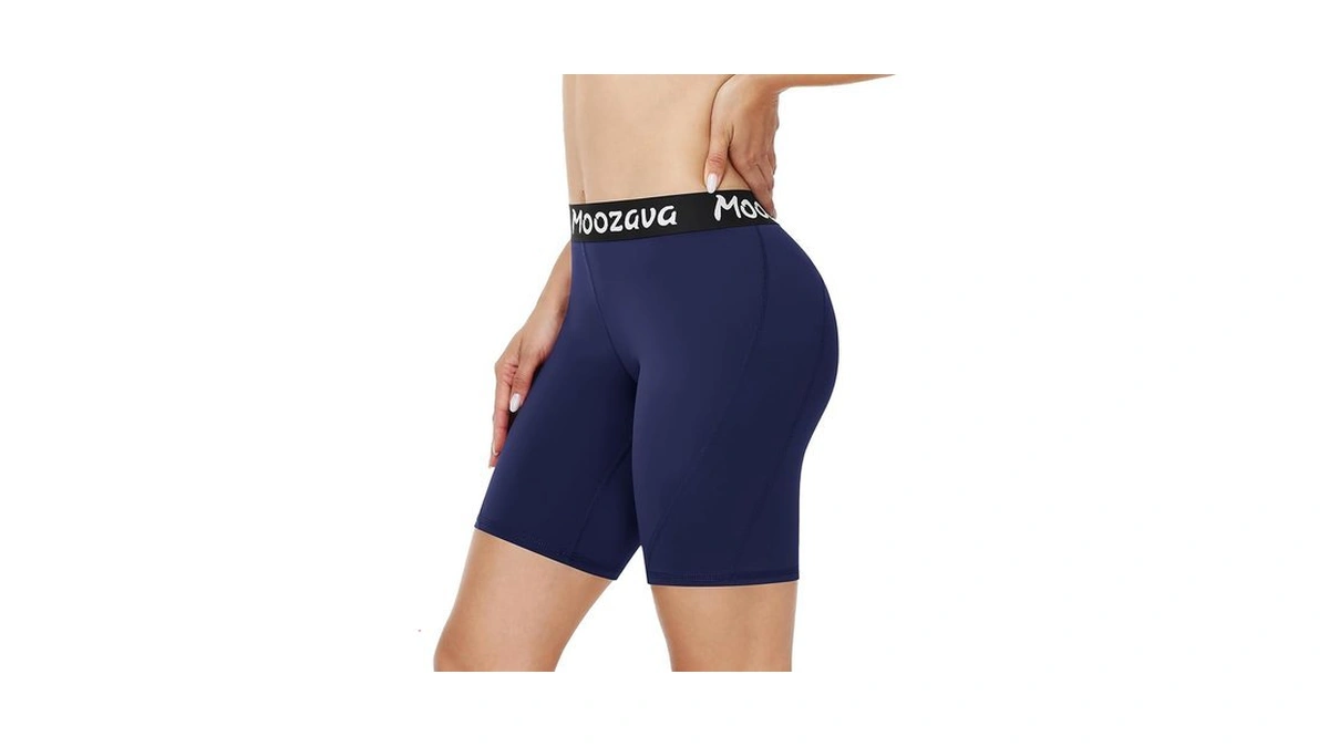 Moozava Volleyball Shorts Womens - 3"/5"/8" Compression Spandex Shorts For