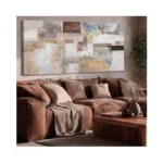 Nbaodan Large Canvas Wall Art Grey Wall Decor Modern Abstract