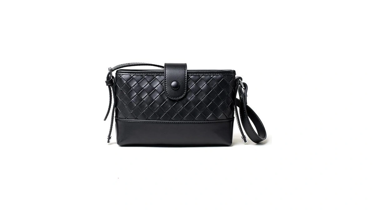 Nfenghe Small Woven Crossbody Bags Purse For Women Trendy Leather