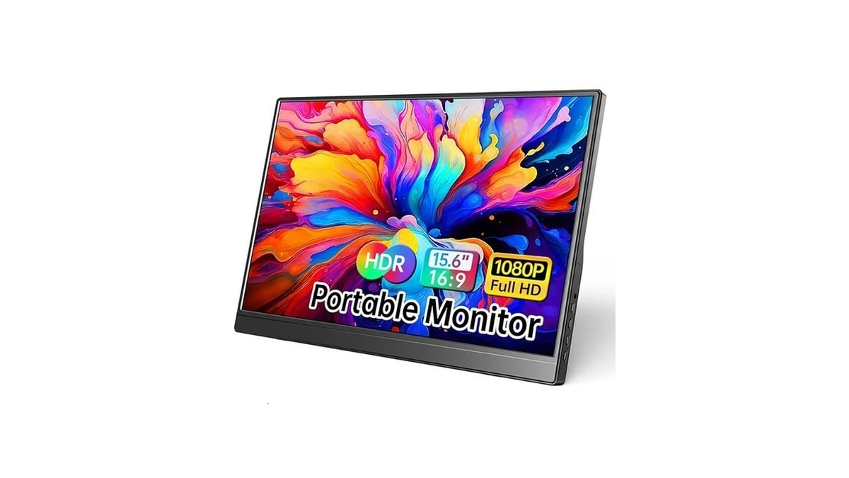 Wcv Portable Monitor 15.6 Inch 1080p Usb-c Hdmi Ultra-slim Travel