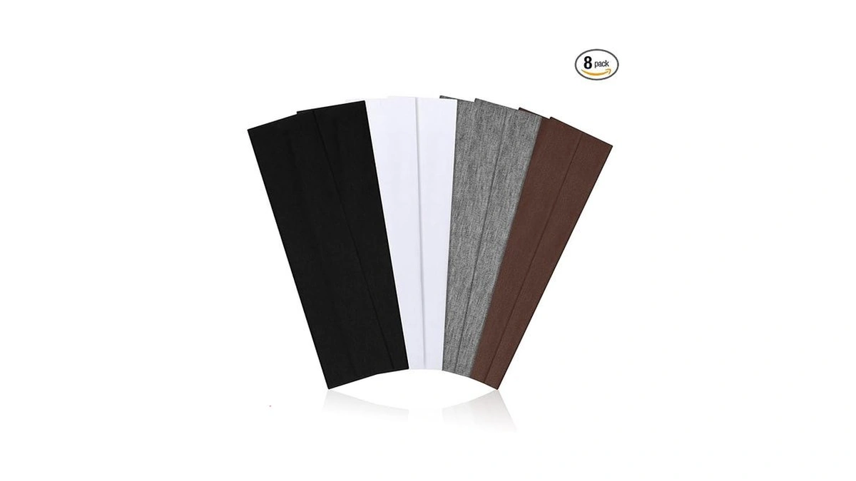 Ztomine Headbands For Women, 8pcs Stretchy Non Slip Soft Cotton