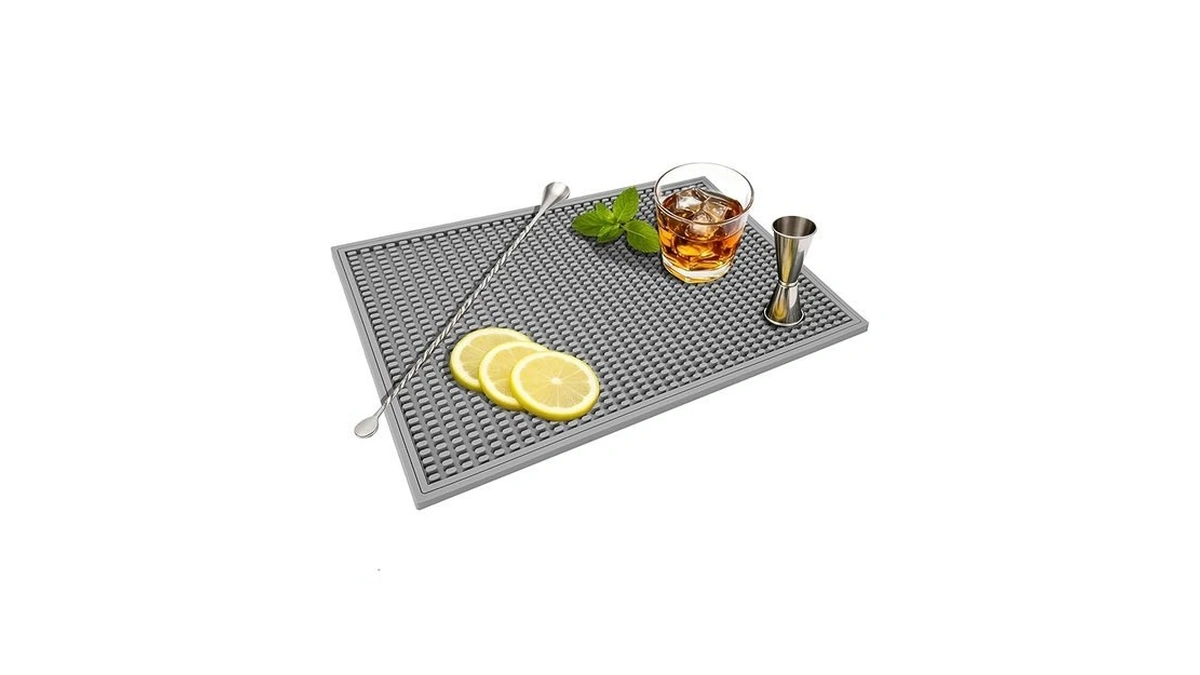 Zjwzlg Bar Mat - Premium 18"x12" Rubber Bar Mats For