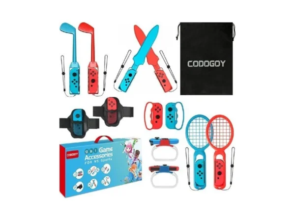 Codogoy 12-in-1 Switch Sports Accessories Bundle For Switch 1/oled -