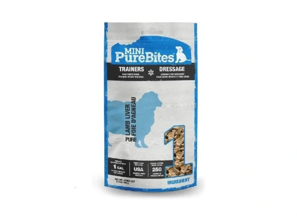 Purebites Mini Lamb Liver Freeze Dried Dog Treats, 1 Ingredient,