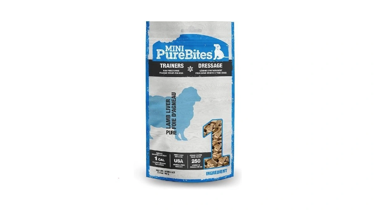Purebites Mini Lamb Liver Freeze Dried Dog Treats, 1 Ingredient,