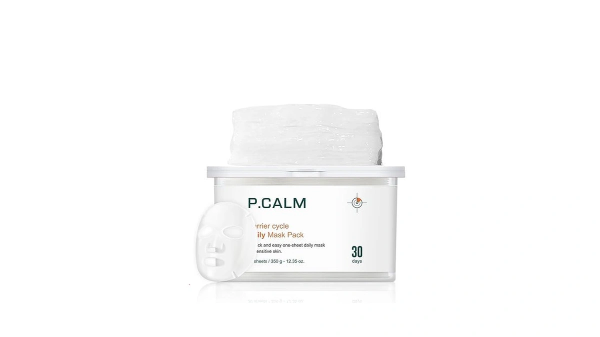 P.calm Barrier Cycle Daily Sheet Mask | Papaya Extract &