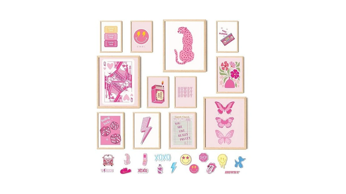 97 Decor Cute Preppy Room Decor Aesthetic - Pink Preppy