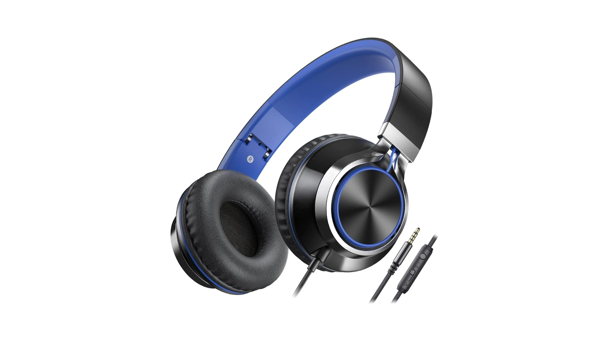 Ailihen C8 Kids Headphones Wired, On-ear Headphones With Microphone And