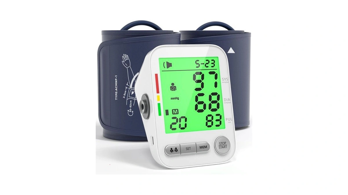 Blood Pressure Machine Upper Arm, Arm Electronic Sphygmomanometer With 2