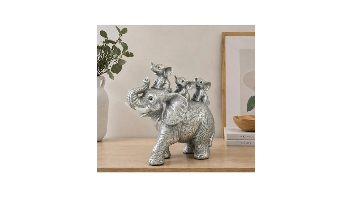 Biineest Cute Elephant Decor Statue Elephant Figurine Adornos Para Mesa