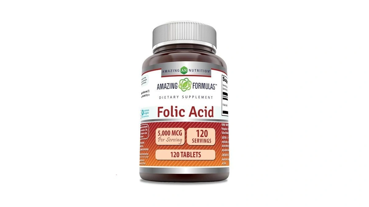 Amazing Formulas Folic Acid 5000 Mcg Per Serving | Tablets