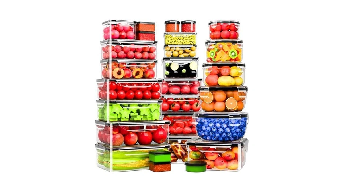 54 Pcs Food Storage Containers With Lids Airtight, (27 Containers