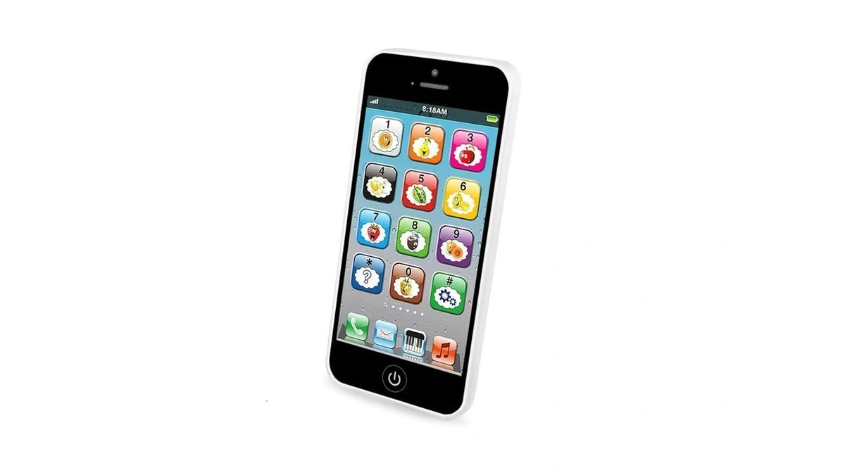 Toy Learning Play Cell Phone With 8 Functions And Dazzling