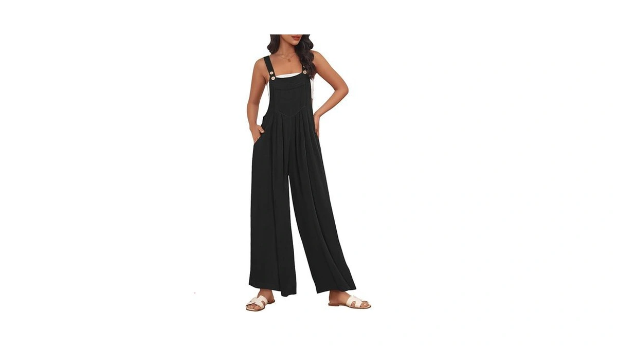 Automet Women's Overalls Casual Maternity Jumpsuits With Pockets Summer Vacation