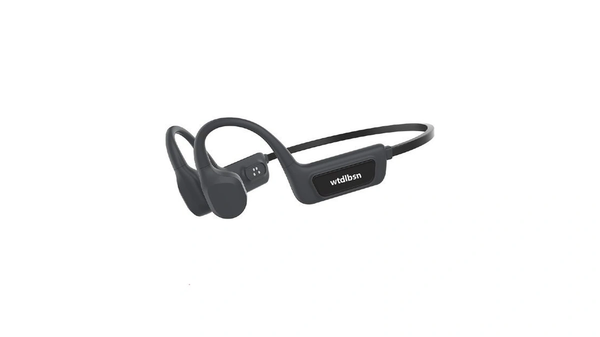 Wtdlbsn Bone Conduction Swimming Headphones- Ipx8 Waterproof Open-ear Headset With