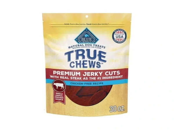 Blue Buffalo True Chews Premium Jerky Cuts With Real Steak,