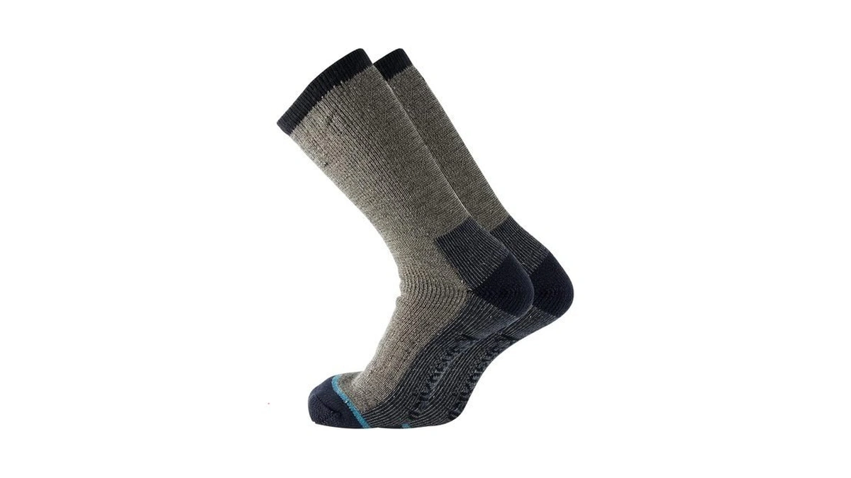 Kavanyiso Men's Merino Wool Hiking Socks Breathable Athletic Crew Thicken(1pairs