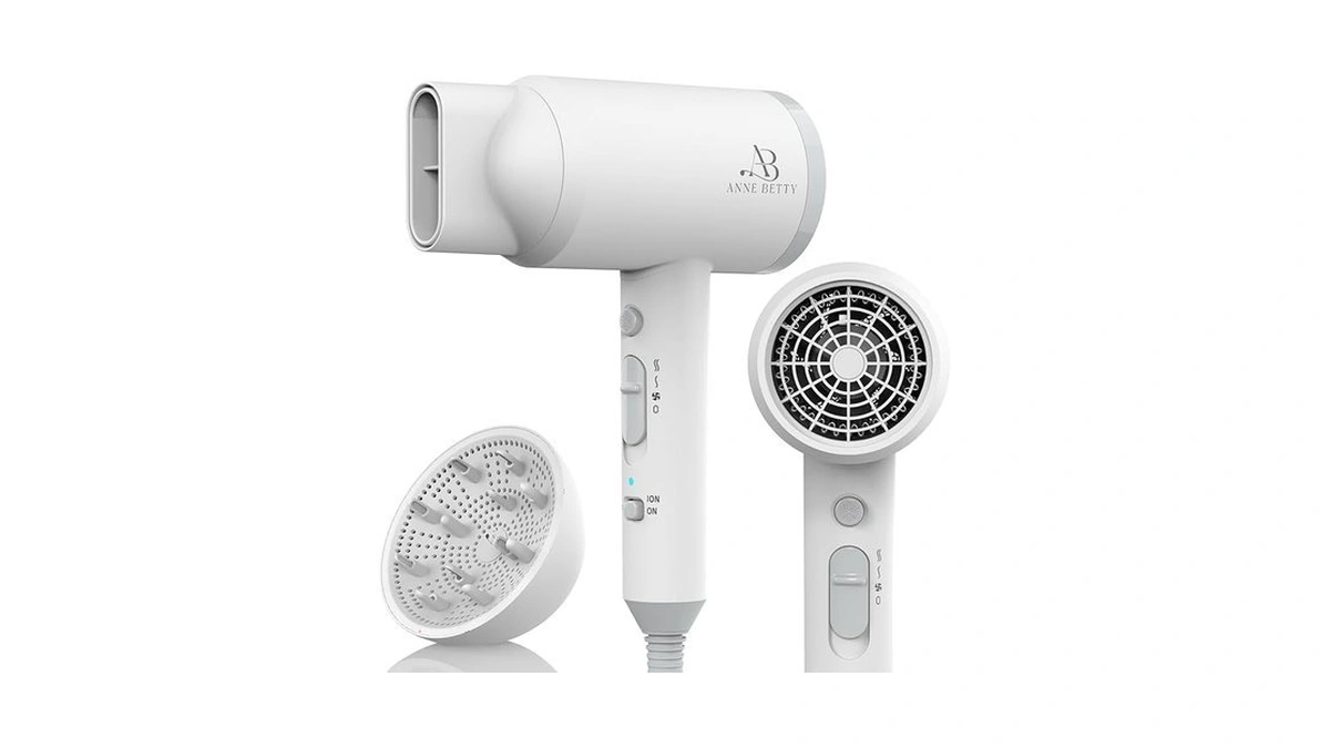 Anne Betty Hair Dryer With Diffuser For Curly Hair, 1800w