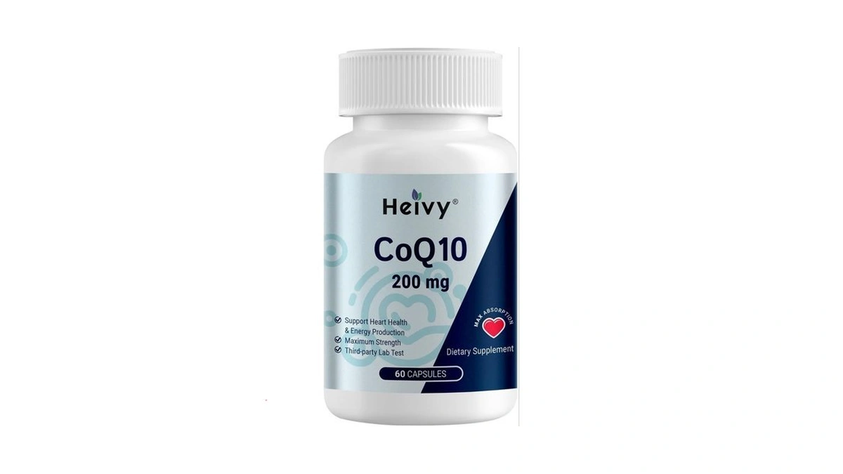 Heivy Coq10 200mg Per Softgel, 99% Purity High Absorption Coenzyme