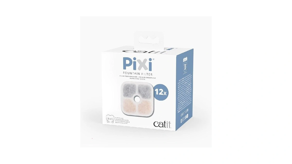 Catit Pixi Cat Drinking Fountain Filter 12-pack – Official Replacement