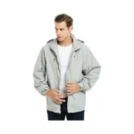 Mywu Men's Water-resistant Rain Jacket Lightweight Windbreaker Hooded Rain Coat