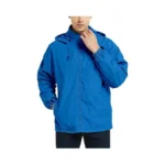 Mywu Men's Water-resistant Rain Jacket Lightweight Windbreaker Hooded Rain Coat